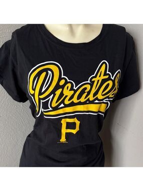 Pittsburgh pirates MLB GENUINE merchandise black tshirt size XL NWT